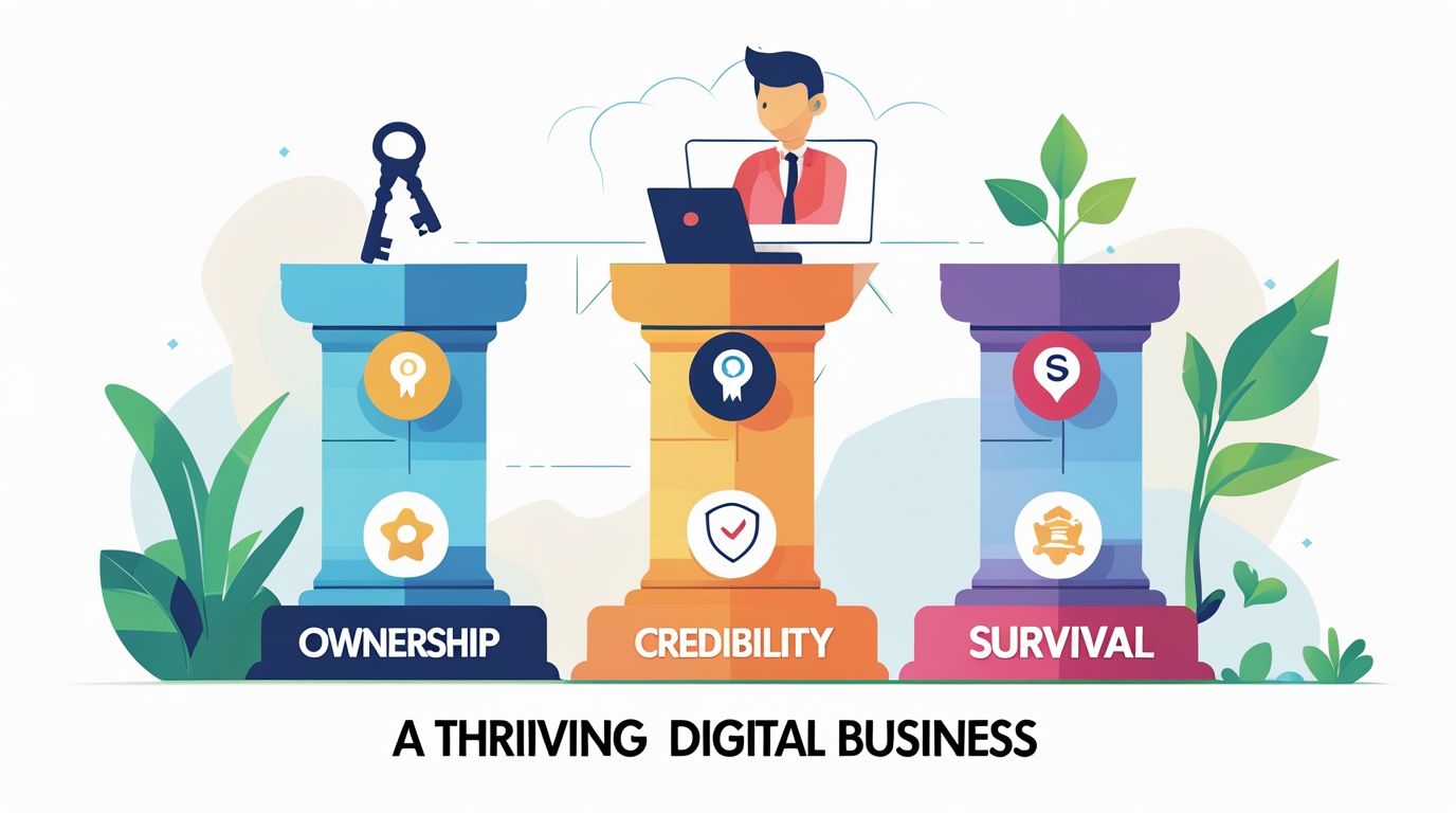 چرا باید سایت داشته باشم ؟ مالکیت ، اعتبار و بقا در دنیای دیجیتال